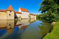 city fortification in Weissenburg in Bavaria, Germany Royalty Free Stock Photo