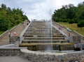 City fountain cascade, local landmark, Kharkov, Ukraine