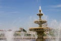 City fountain landscape Royalty Free Stock Photo