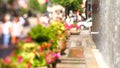 City Fountain People Tilt Shift