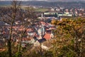 City of Freyburg Unstrut with the Sankt Marien church Royalty Free Stock Photo