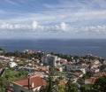 The city of Funchal, Madeira, Portugal, Europe - a sunny day and cloudy skies. Royalty Free Stock Photo