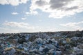City garbage dump with domestic Royalty Free Stock Photo