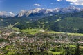 City Garmisch-Partenkirchen in Bavaria Royalty Free Stock Photo