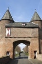 City gate Klever Tor, Xanten, and German tourists