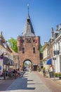 City gate in main street Elburg Royalty Free Stock Photo