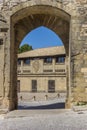 City gate Puerta de Jaen in historic city Baeza