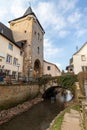 City gate Untertor in the historic old town of Meisenheim Royalty Free Stock Photo