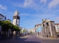 City Gates and Main Church in Ponta Delgada