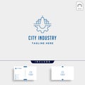 City Gear Logo Vector Industrial symbol design illustration