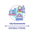 City governments concept icon