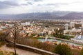 City Grenoble panoramic view from the Bastille France Europe Royalty Free Stock Photo