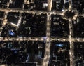 City grid urban