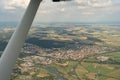 City of Gunzenhausen in Bavaria in Germany seen from above Royalty Free Stock Photo