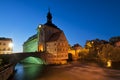 City hall in Bamberg at night.