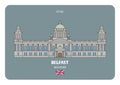 City Hall in Belfast, UK. Architectural symbols of European cities