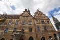 City Hall building built in the 14th century. Picturesque details typical of southern Germany are complemented by interesting