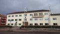 City hall building in Leksand in winter in Dalarna, Sweden Royalty Free Stock Photo