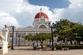 City Hall in Jose Marti Park in Cienfuegos, Cuba. Royalty Free Stock Photo