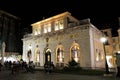 City Hall in Corfu Town Greece at night Royalty Free Stock Photo