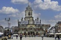 The beautiful city hall in the town of Delft. Royalty Free Stock Photo