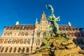 The City Hall (Stadhuis van Antwerpen) of Antwerp, Belgium Royalty Free Stock Photo