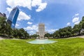 City Hall with Fountain and Flag Royalty Free Stock Photo