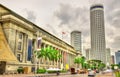 The City Hall, a historic building in Singapore Royalty Free Stock Photo