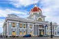 City Hall in Jose Marti Park in Cienfuegos, Cuba Royalty Free Stock Photo