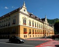 City Hall. Landscape in the old town Brasov (Kronstadt), in Transilvania. Royalty Free Stock Photo