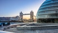 City Hall London and tower bridgw