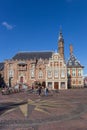 City hall on the main market square of Haarlem Royalty Free Stock Photo