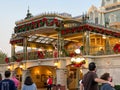 The back of the train station on Main Street USA at Walt Disney World Magic Kingdom in Orlando, Florida Royalty Free Stock Photo