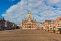 City Hall and Market Square in Delft Netherlands