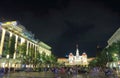City Hall night cityscape iHo Chi Minh City Saigon Vietnam Royalty Free Stock Photo