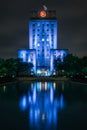 City Hall at night, in downtown Houston, Texas Royalty Free Stock Photo