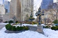 City Hall Park Fountain - NYC Royalty Free Stock Photo