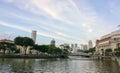 City Hall with the park in Singapore Royalty Free Stock Photo