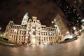 City hall Philadelphia at night illuminated square Royalty Free Stock Photo