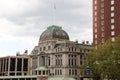 City hall in Providence rhode island, green grey dome on top Royalty Free Stock Photo
