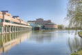 City hall and reflecting pool in Markham, Canada Royalty Free Stock Photo