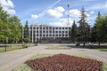 City Hall of Serpukhov, administration building in Vladimir the Brave square. Sunny summer view.