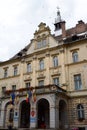 The City hall. Sighisoara. Transylvania. Romania Royalty Free Stock Photo