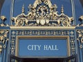 City Hall Sign Royalty Free Stock Photo