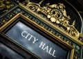 City Hall Sign Royalty Free Stock Photo