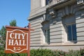 City Hall Sign Royalty Free Stock Photo