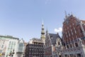 City Hall Square with House of the Blackheads in Old Town of Riga, Latvia Royalty Free Stock Photo