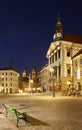 City hall square in Ljubljana. Slovenija Royalty Free Stock Photo