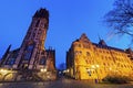 City Hall and St. Salvador Church in Duisburg