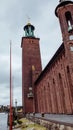 City Hall, Stadshus, Stadshuset. Stockholm City Hall is the building of the Stockholm City Council in Sweden. It is located at the Royalty Free Stock Photo